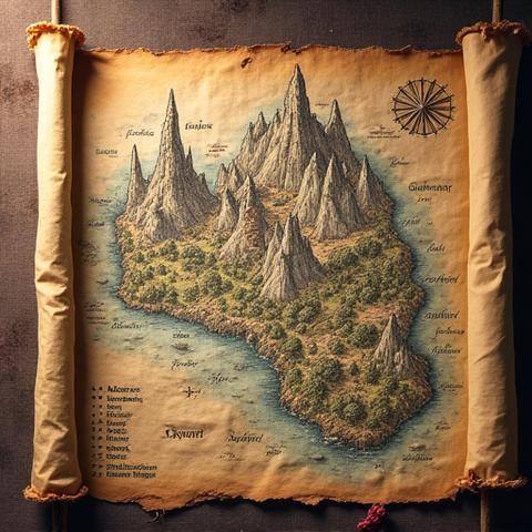 Fantasy Landkarte