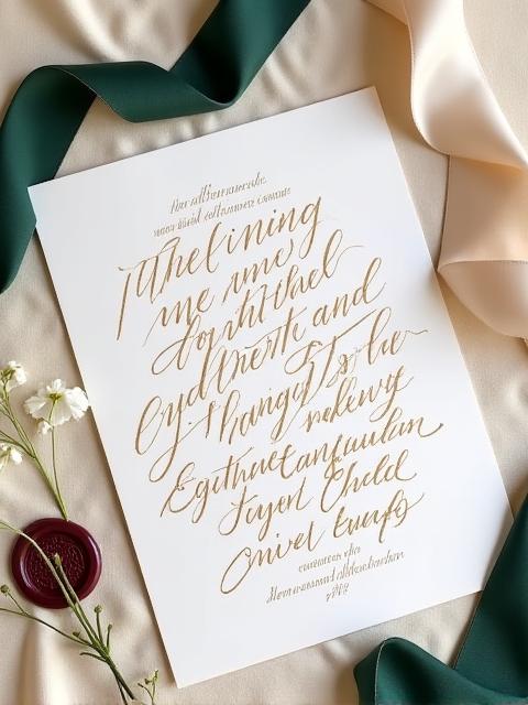 Klassische Hochzeitseinladung